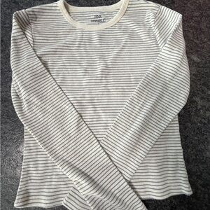 Pink Republic Blue and White Striped Top